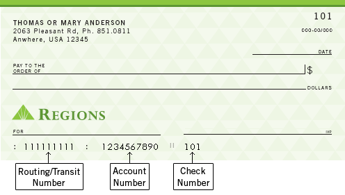 Regions Bank Routing Number Banks America